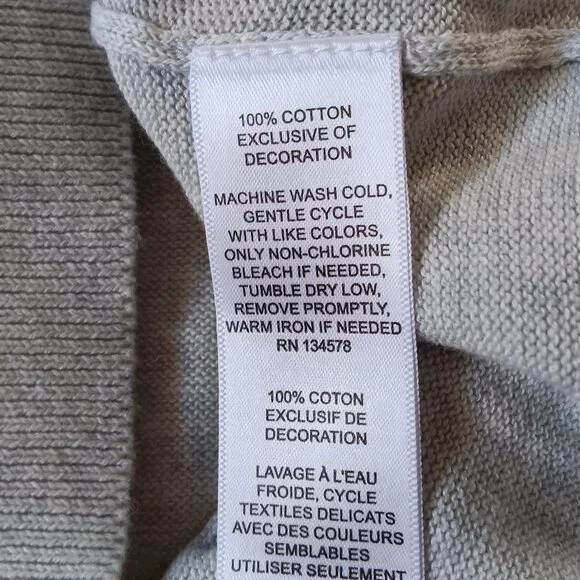 New Vineyard Vines Heritage Cotton V Neck Sweater, size S - Picture 6 of 6